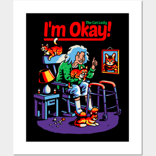 I'm Okay: The Cat Lady Posters and Art